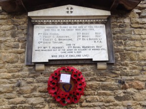 Newton Blossomville War Memorial